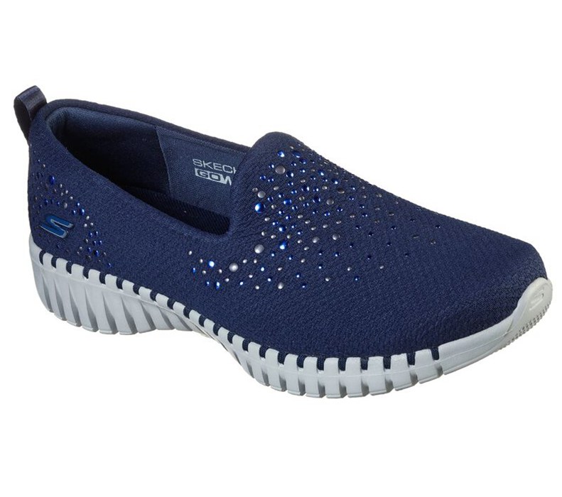 Skechers Dam Marinblå Slip On - Gowalk Smart - Royal - Sverige (QUXKE-0134)
